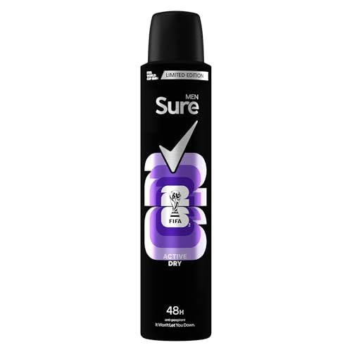 Anti-transpirant Sure Men Active Dry élimine les mauvaises odeurs et auréoles lot de 6