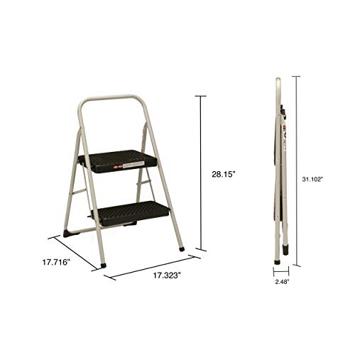 Cosco 2-Step Household Folding Step Stool, Gray #TOP2