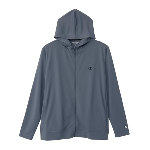 [チャンピオン] 長袖 UVカット ポリエステル100％ 抗菌防臭 速乾 ワンポイントロゴ ラッシュガード ZIP HOODED SHIRT BASIC SPORTS C3-BS410Z C3-BS410Z-075-M