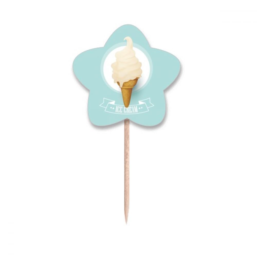 Cure-dents drapeaux blancs motif étoile pour embellir vos cadeaux gourmands