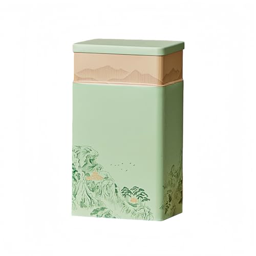 HAN SHENG Tea Canister, Airtight Storage Tin for Loose Leaf