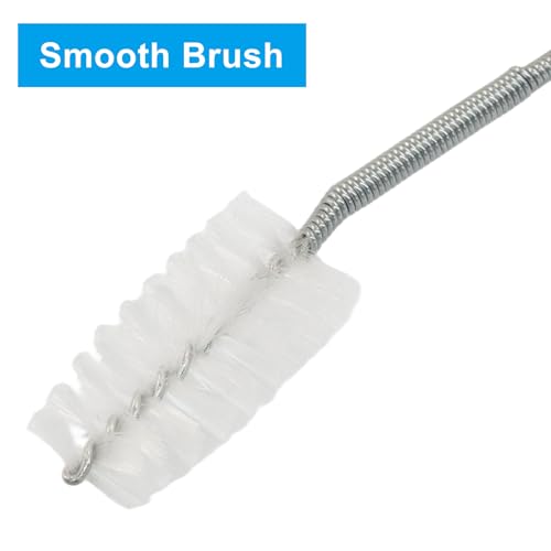 Image of Hitefu 2 Pcs 60 Inches Extra Long Flexible Tube Cleaning Brush | Nylon Bristles, For Dredging Skinny Pipe, Water Pump, Sink, Fridge & Kitchen