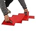 TENNIEX Concrete Stamps Mat, 27 x 22 Inch, Realistic Wood floor Concrete Stamps Concrete Texture Mat Concrete Molds for Outdoor Decorative, Red