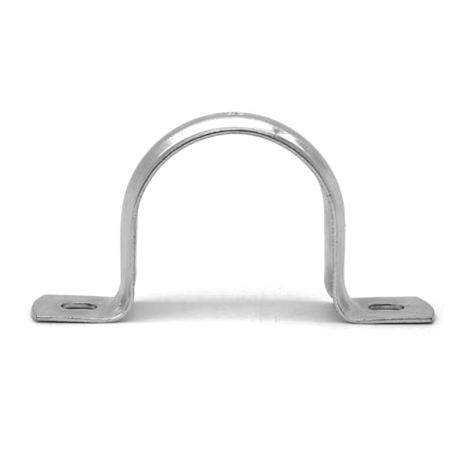 DOJA Barcelona | Zacisk do rur U | 50 sztuk | Kołnierz U do rury 20 mm | Zaciski U | Zaciski do rur U | Uchwyt rury | Okrągłe wsporniki U do mocowania rur, pierścień łączący