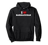 Amo Barracudas, I Corazón Barracudas Sudadera con Capucha