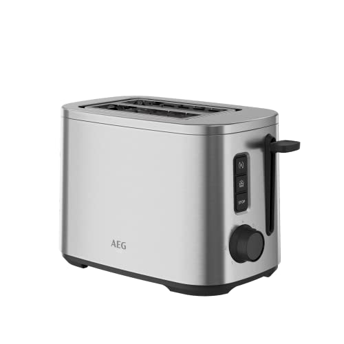 AEG T5-1-4ST Toster Deli 5/7 ustawień tostów/timer odliczania/przycisk zatrzymania, rozmrażania, podgrzewania/automatyczne centrowanie/obudowa Cool-Touch/szerokie szczeliny/szuflada na