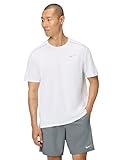 Nike Men's Miler Dri-FIT UV Short-Sleeve Running Top, White/Reflective Silver, Small