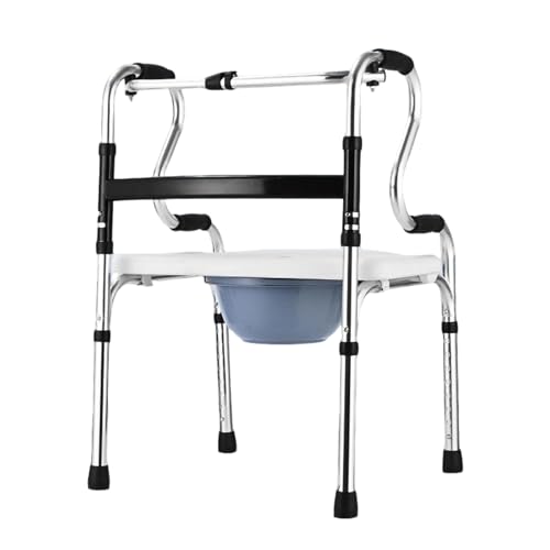 OFFICE OASIS 歩行器 折りたたみ 軽量アルミ直立型歩行補助器 高さ調節可能 交互/固定式切替 キャスター付き(車輪なし対応)高齢者・大人用介護用 室内屋外両用 狭幅コンパクト (OA-ZLQ-02b7)