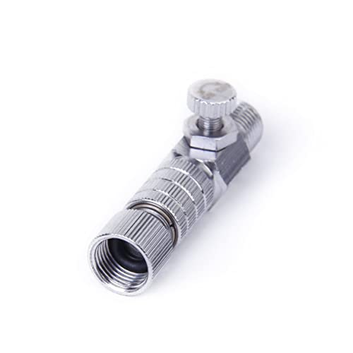 Gogogmee Airbrush Quick Release Coupler Airflow Control Adjustable Airbrush Connector for Easy Changes and Precise Airflow Management