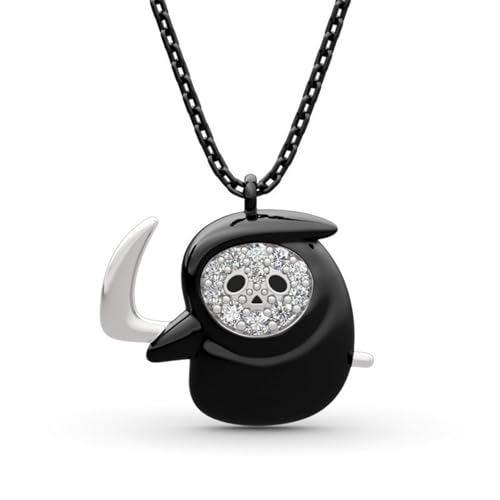 Collier Pendentif Cristal de la Mort Accessoire de Fête Tendance pour Soirée Féminine