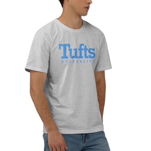 Tufts University Men's 170g Combed Cotton Short Sleeve T-Shirt Black2