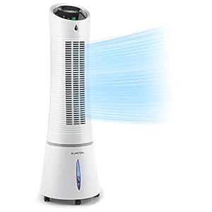Klarstein Luftkühler mit Wasserkühlung, 5-in-1 Verdunstungskühler, Luftbefeuchter, Ventilator, Luftreiniger & Nachtmodus, Mobile Klimageräte Luftkühler 6L, 45 Watt Air Cooler, 180 m³/h Luftstrom
