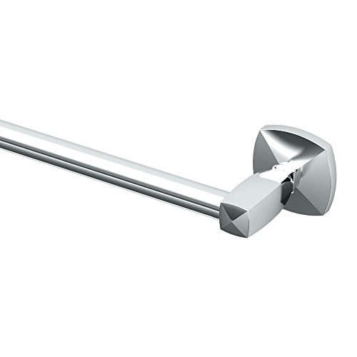 Gatco 4140 Jewel Brass Towel Bar, 24-Inch, Chrome
