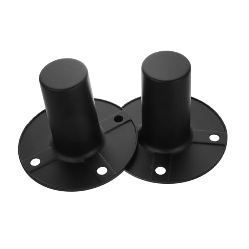 Kisangel 2 piezas Base Metálica para Altavoces Soporte Resistente y Versátil para Mejorar Calidad de Sonido Fácil Instalación Compatible con Varios Modelos para Escenario y Audio DIY