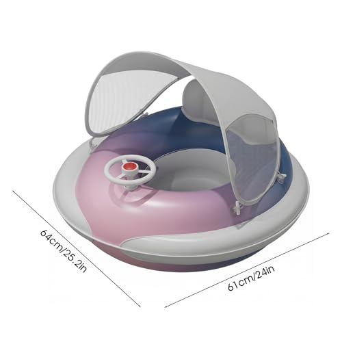 Bouée de natation pour bébé anti-basculement à gonflage rapide