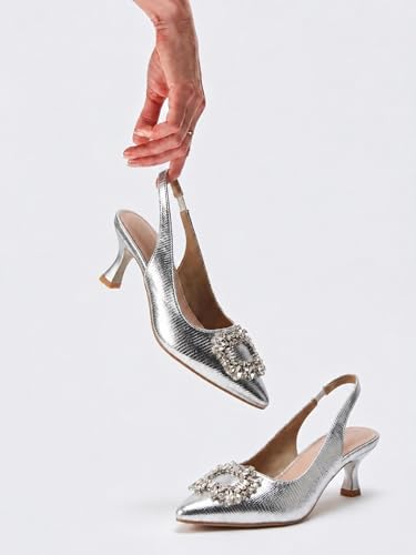 Aviva style silver heels – image 6