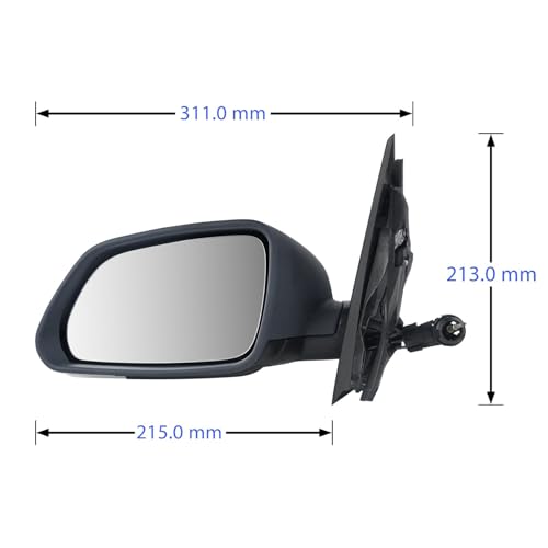 Couvercle boîtier rétroviseur MK4 9N 2005-2009 apprêté pour rétroviseur extérieur manuel