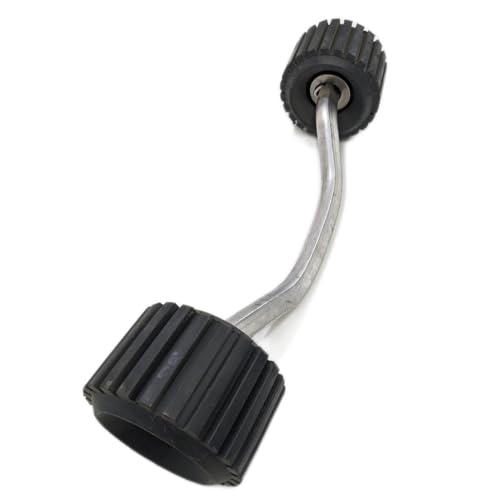 EZ Loader Boat Trailer 20"" Bent Arm with Two Wobble Rollers Assembly 300-022213, silver and black