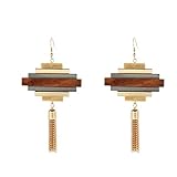 Form \ Muster: RUND N/N Ohrring Große Ohrringe Holzdekoration Vintage Schmuck Aus Zinklegierung Quaste Long Dangle Ohrring