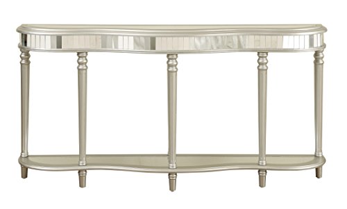 Coast To Coast Imports Razzle Dazzle Console Table, Metallic Silver #TOP1