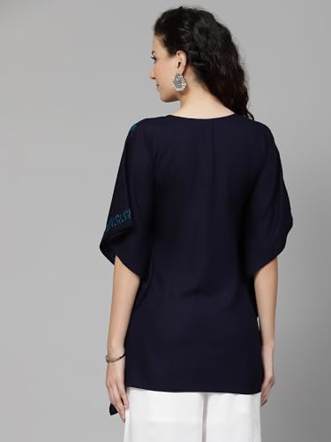 Image of QAZMI Women's Rayon Cotton Kaftan