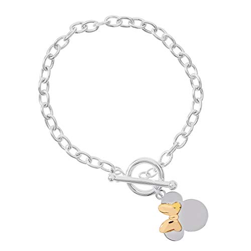 Bracelet Disney en argent avec nœud rose au raffinement certifié