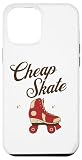 Coque pour iPhone 15 Plus Skate pas cher drôle graphique rétro roller derby