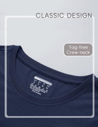 Image of YUCOLEN Long Sleeve Shirts for Women Cotton Crew Neck Casual Tops Fall