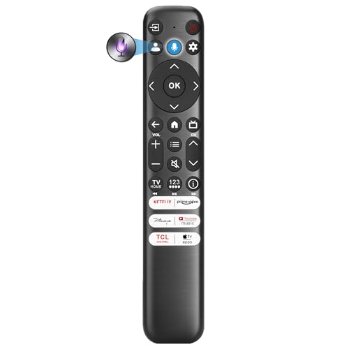 Replacement for TCL Remote Control, for TCL Google TV Remote, Universal, Motion Backlit, Voice Control & Bluetooth, Google Smart TV, Fire TLC and Android TVs 2025-2016