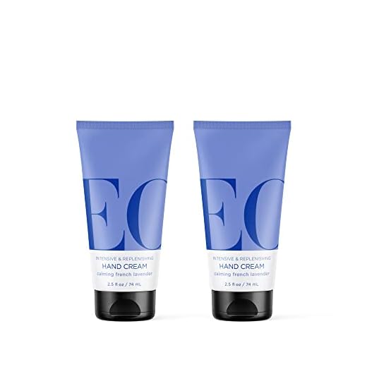 EO Hand Cream, 2.5 Ounce (Pack of 2), French Lavender, Organic Plant-Based, Moisturizer for Dry Skin