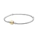 Produktbild PANDORA Armband "Moments" Silber Schlangenverschluss 14K Gold 599347C00 23 cm