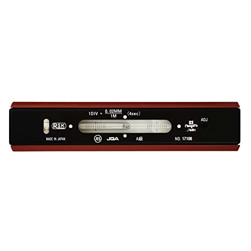 新潟精機 SK 日本製 精密平形水準器 JIS A級 250mm 感度:0.02mm/m FLA-250002