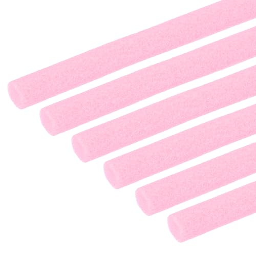PATIKIL Backer Rod 3/8 in x 3.3 Ft, 6 Pcs Foam Rod Caulk Saver Expansion Joint Filler Rope Weather Strip Foam Noodle for Gaps Concrete Crack Filling DIY Craft (10mm Dia), Pink