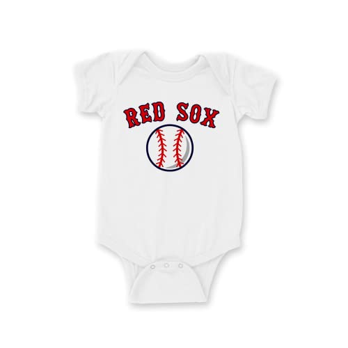 EGDKids Red Sox Baseball Quote baby bodysuit White (R028) (18-24 months)