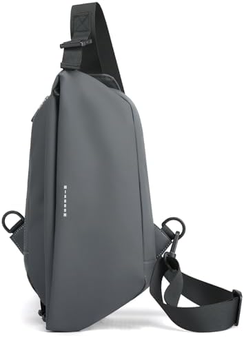 Zaino Monospalla Mixroom - Porta Tablet, Pelle PU Impermeabile, Tracolla Regolabile, 36x18x10cm - Foto 8