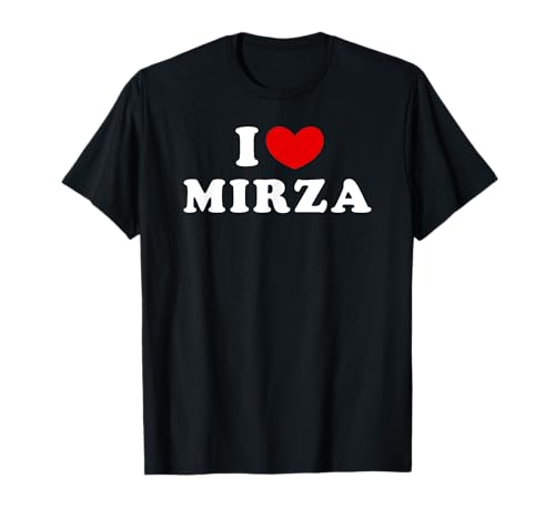Photo de I Love Mirza, J'Aime Mirza T-Shirt
