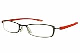 Calabria 21040 Flexie Unisex Cateye Flexible Reading Glasses in Red +3.50 63 mm