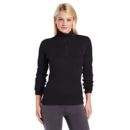 Minus33 Merino Wool 813 Liberty Women's Lightweight 1/4 Zip Black Medium