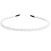 Produktbild JUSTFOX  Strass Haarreif Hochzeit Blumen weiß