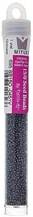 Miyuki 15/0 Japanese Glass Seed Beads 22gms SB451 in Gunmetal