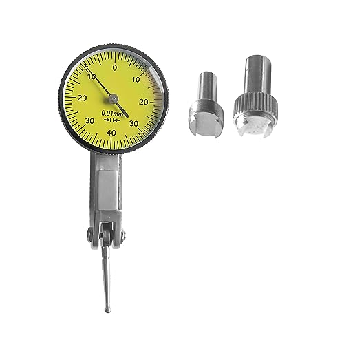 Ouitble Messuhr 0-0,8 mm Messuhr Schwalbenschwanzschienen Zifferblatt 0,01 mm Hochpräzises Messwerkzeug für die Inspektion der mechanischen Verarbeitung