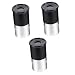 3 Pcs Telescope Eyepiece Multi-Coated Eyepiece 0.965 Inch Eyepiece H20mm Eyepiece Optical Eyepiece Accessories Abs Glass
