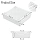 Set of 2 Schreibtisch-Organizer, Unter Tisch Schublade Große Kapazität Veranstalter, Metallschublade Untertisch-Aufbewahrungsbox, Versteckte Schubladenboxfür Büro zu Hause Schule, Weiß