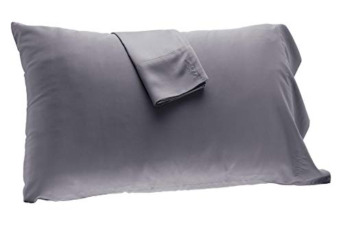 BedVoyage Bamboo Pillowcase Set - Hypoallergenic - Silky Soft - 2-Pack - 100% Rayon Viscose Bamboo (King, Platinum)