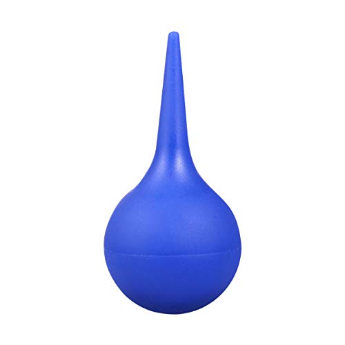 EXCEART Ohr Birne 75Ml Ohr Wasch Gummi Saug Sucker Squeeze Ball Ohrenschmalz Entferner für Home Labor (Blau)