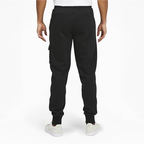 Image of PUMA Men's Essentials Fleece Sweatpants (Available in Big and Tall Sizes), Dark Gray Heather, 3X-Large