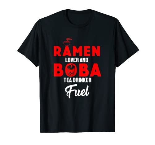 Boba Tea Ramen Lindo Kawaii Bubble Milk Tea Camiseta
