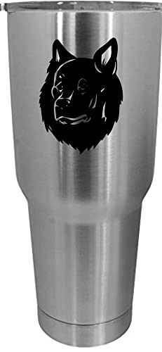 Swedish Lapphund Dog Themed Etched 30oz Stainless Steel Tumbler