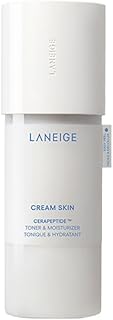 LANEIGE Cream Skin Toner &amp; Moisturizer | Dual Function | Toner for Glowing Skin | Ceramides Moisturizer with Peptides | Bo...
