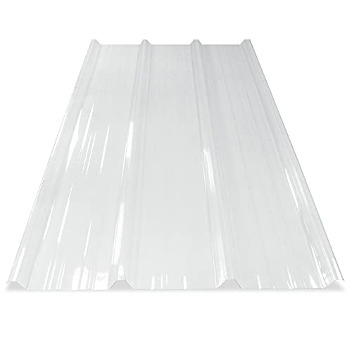 Plaque Nervurée Translucide Compatible AXEL PLUS, AXEL - Pour Couverture - 2100x1000x45mm - Surface Recouverte 2,1m² - Poids 1,56kg/m² - Polycarbonate - Garantie 10 Ans - Transparent - BACACIER Cover